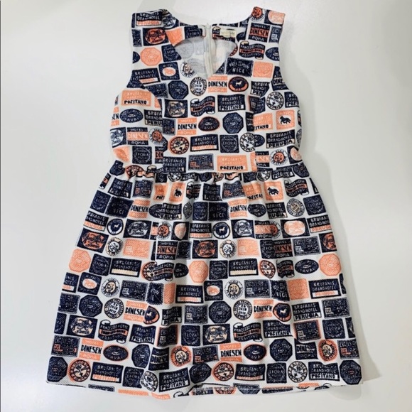 Anthropologie Dresses Maison Julespostage Stamp Print Dress Xl